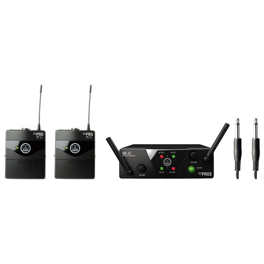 AKG WMS40 Dual Instrument Wireless System Band US25B/D (537.900/540.400MHz)