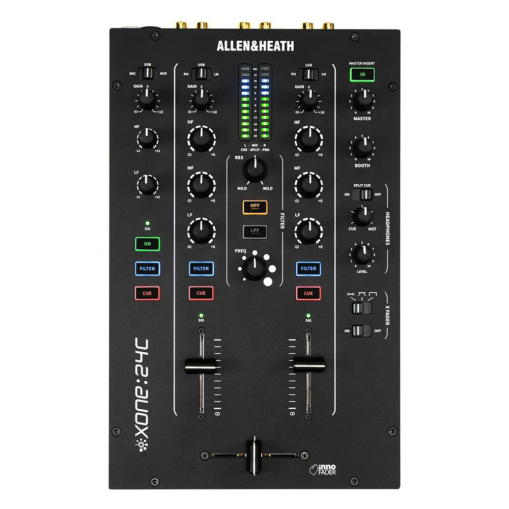 Allen & Heath Xone:24C 2+1 Channel Compact Analogue DJ Mixer w/ USB Interface