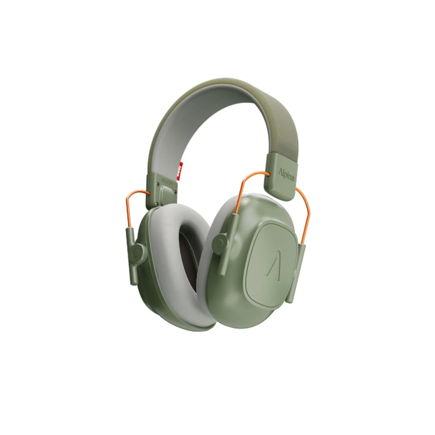 Alpine Muffy Kids Hearing Protection Earmuffs for Kids (Green) inc Bag