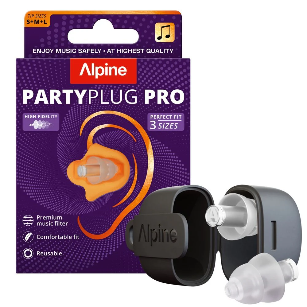 Alpine Partyplug Pro Earplugs 2025 Edition (Transparent)