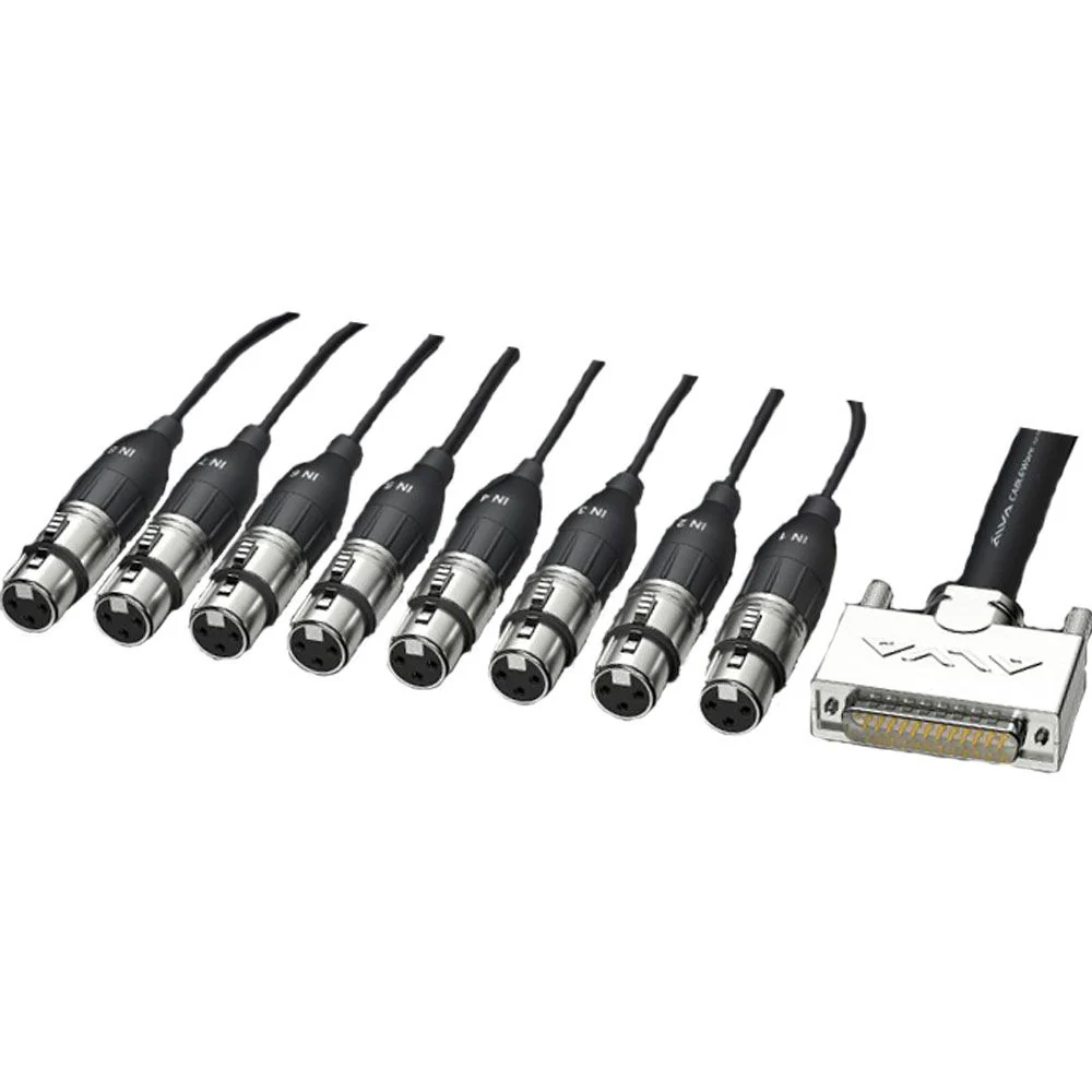Alva DB25 to 8 x XLRF Cable Pro Series (5m)