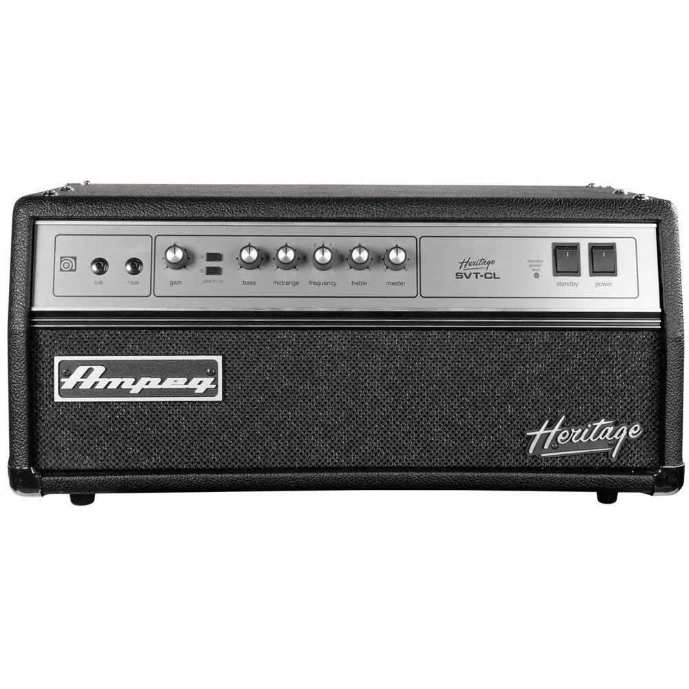 Ampeg HSVT-CL Heritage Series All-Tube Bass Amplifier Head (300 Watts RMS @ 2 or 4 ohm)