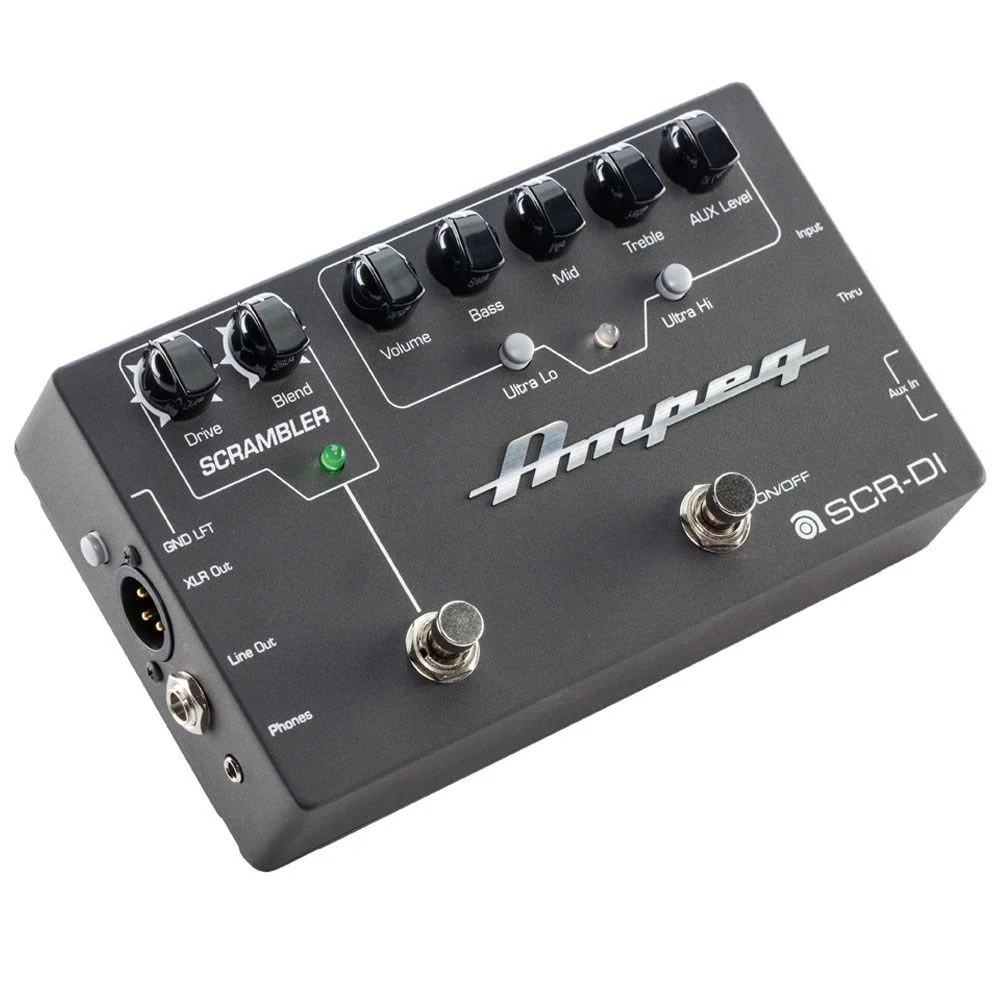 Ampeg SCR-DI Bass DI w/ Scrambler Overdrive & Preamp Pedal
