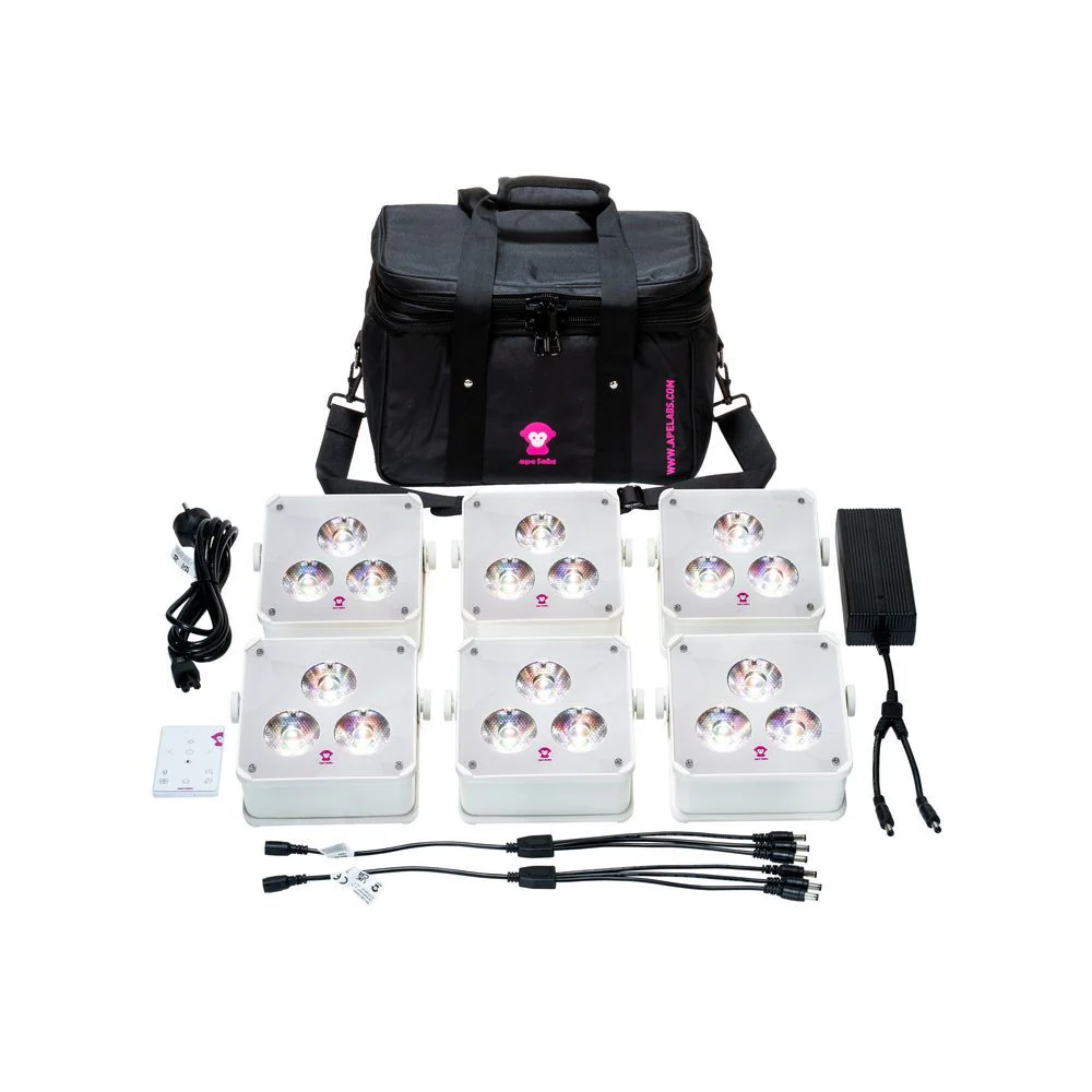 Ape Labs Apelight Maxi V2 Tour Pack w/ 6x Lights (Cream) inc Soft Bag