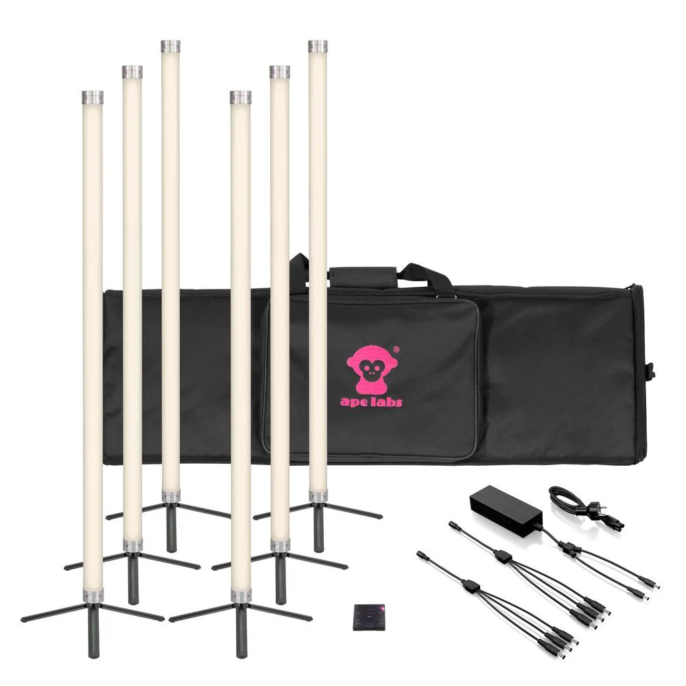 Ape Labs Neon Tube Tour Pack w/ 6x WW Lights inc Soft Bag