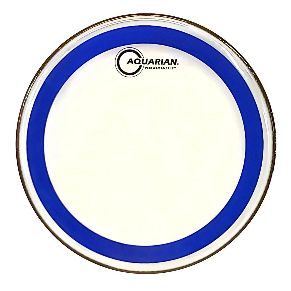 Aquarian PF15 15" Blue Performance II 2-Ply Drumhead (Clear)