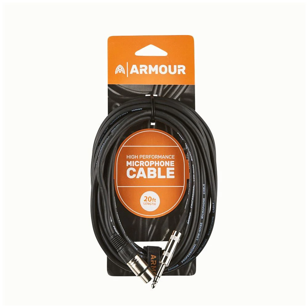 Armour CJP20 1/4" TRS to XLRF Cable (20ft)