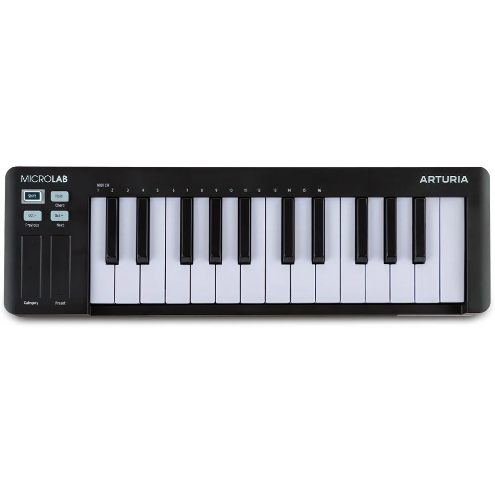 Arturia Microlab 3 25-Key MIDI Controller (Black)