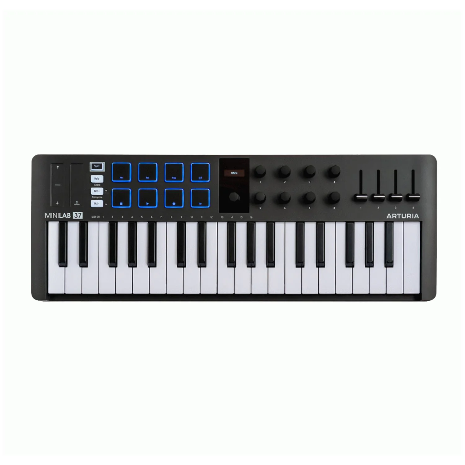 Arturia MiniLab 37 Universal MIDI Controller w/ 37-Note Keyboard (Black)