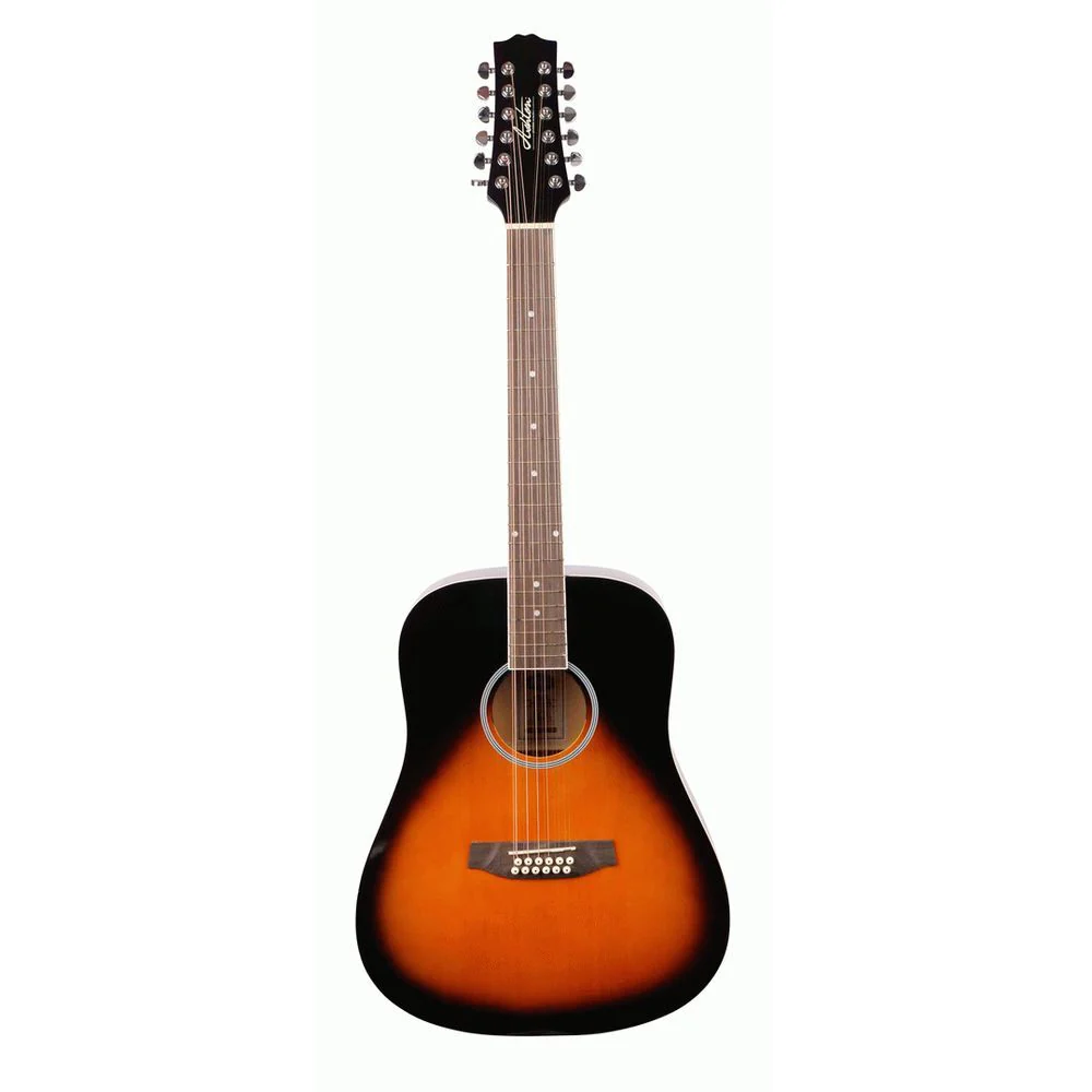 Ashton D20/12 TSB Dreadnought 12-String Guitar (Tobacco Sunburst)