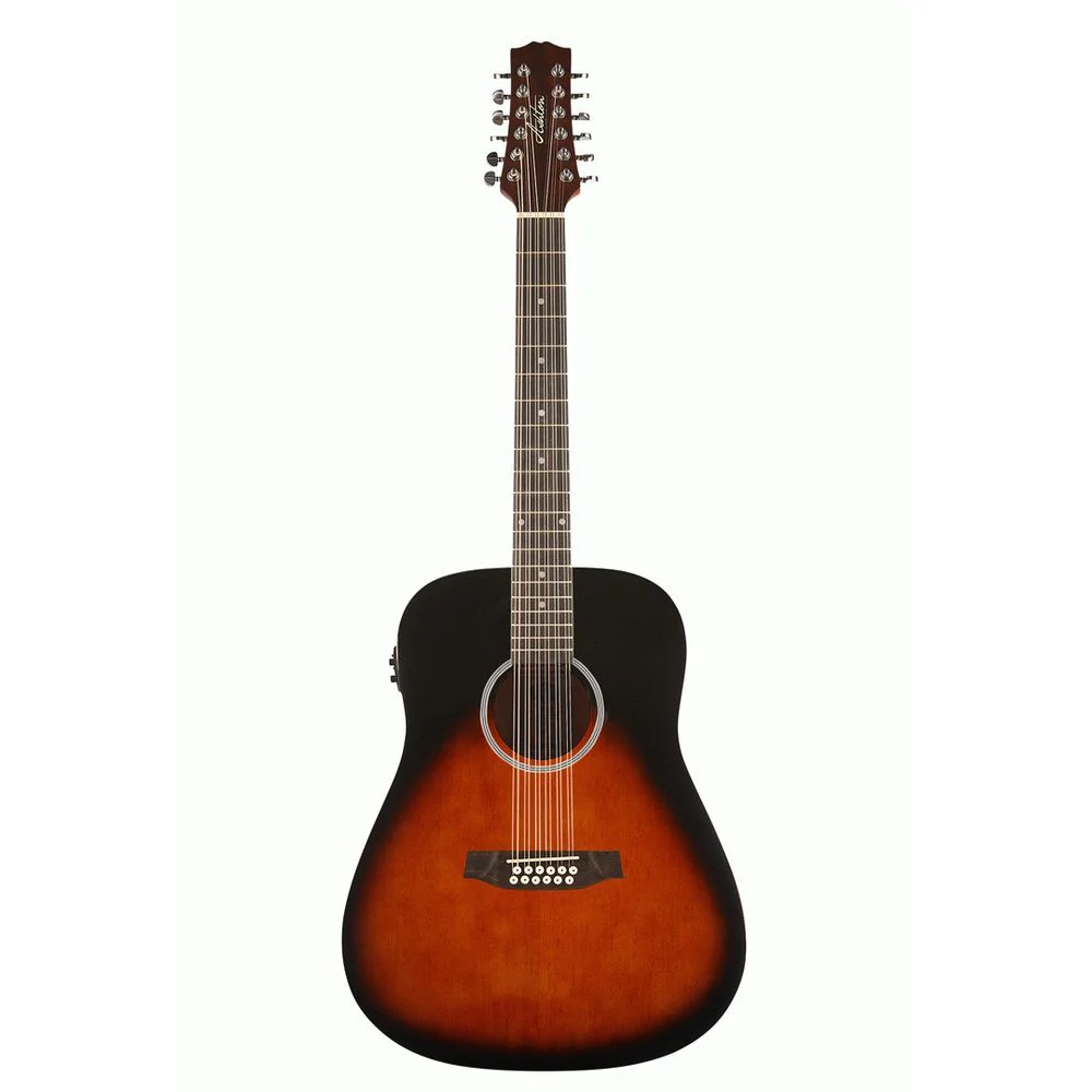 Ashton D20/12EQ TSB Dreadnought 12-String Acoustic Guitar w/ EQ (Tobacco