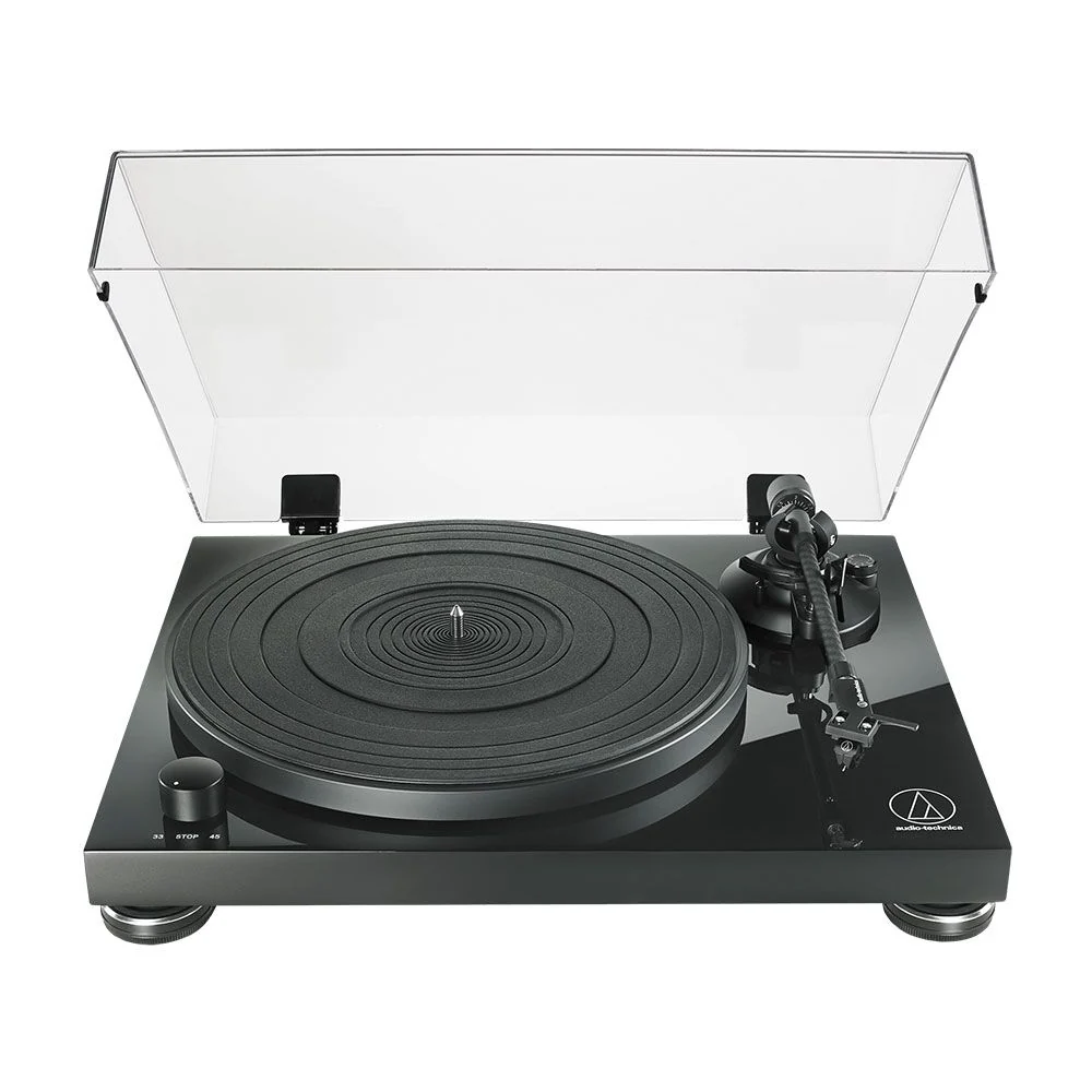 Audio Technica LPW50PB Fully Manual Belt-Drive Turntable w/ VM95E Cartridge (Black)
