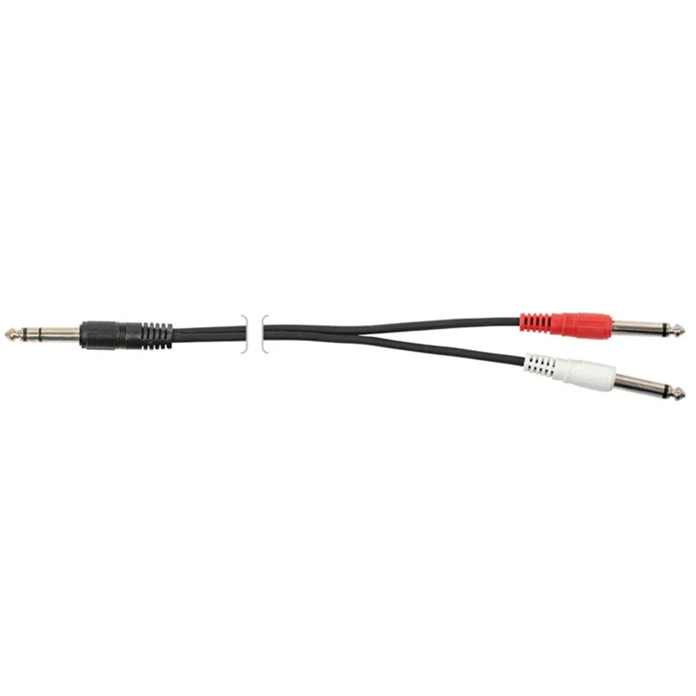 Australasian YCB3S 6.3mm TRS to 2 x 6.3mm TS Y Cable (3ft)