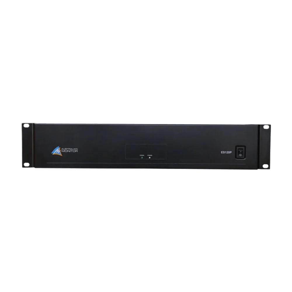 Australian Monitor ES120P Amp 120 watts 100 volt line or low impedance 2 RU
