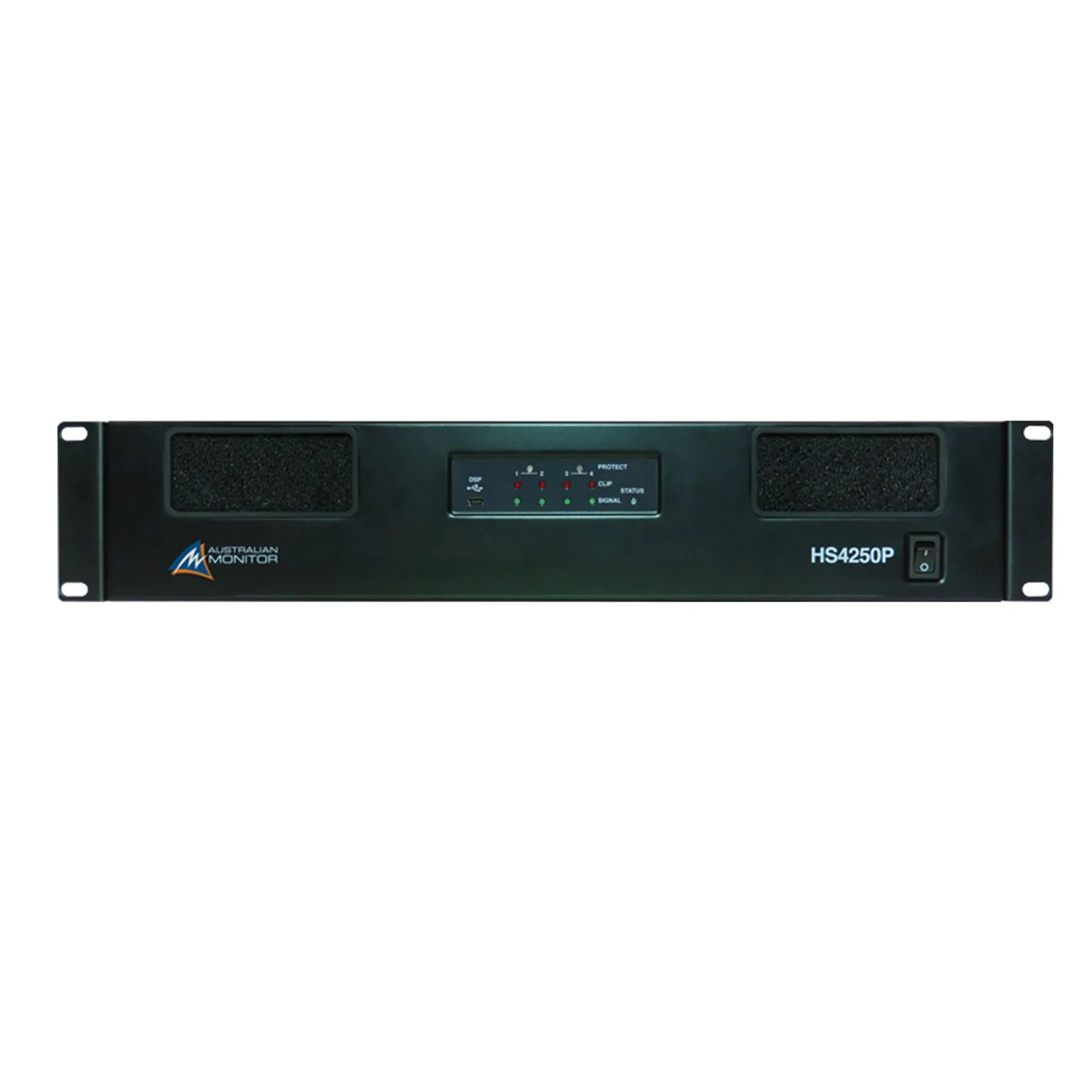 Australian Monitor HS4120P 4 x 120 watt Power Amplifier DSP RS232