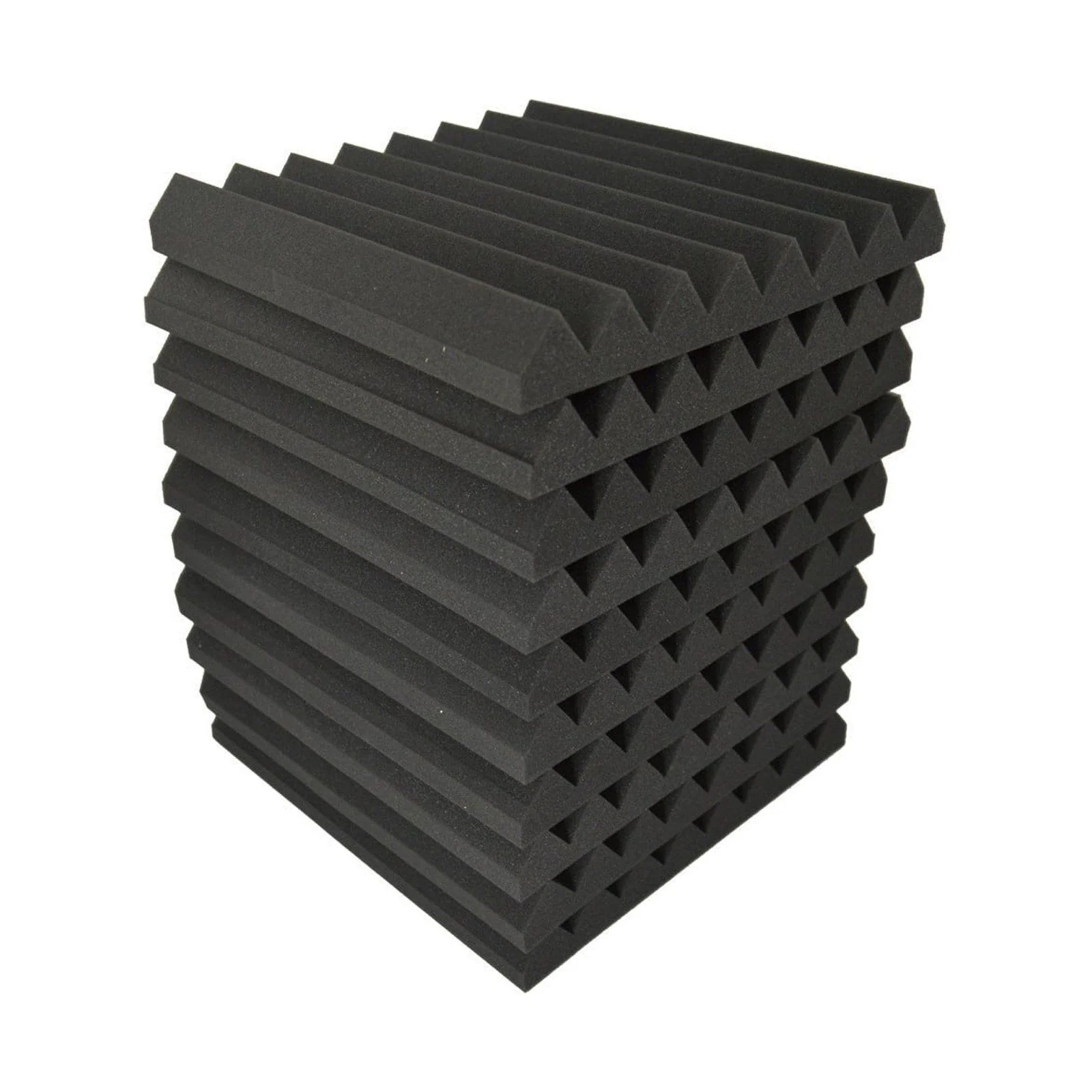 AVE ISO Wave Acoustic Foam Panel 10-Pack (Charcoal)