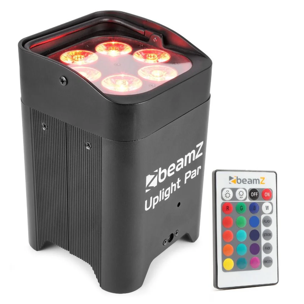 Beamz BBP96 6x12W Battery Wireless DMX Uplight PAR