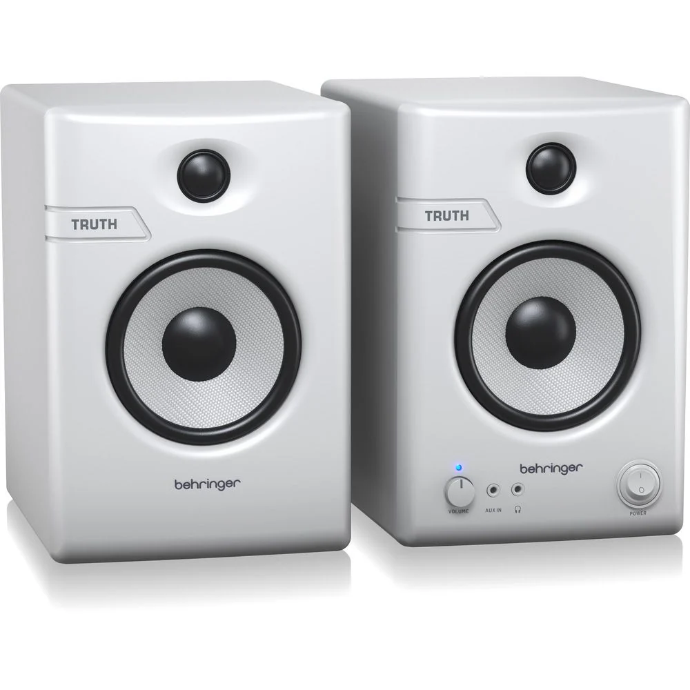 Behringer TRUTH 4.5" Studio Monitors w/ Advanced Waveguide Technology (White)