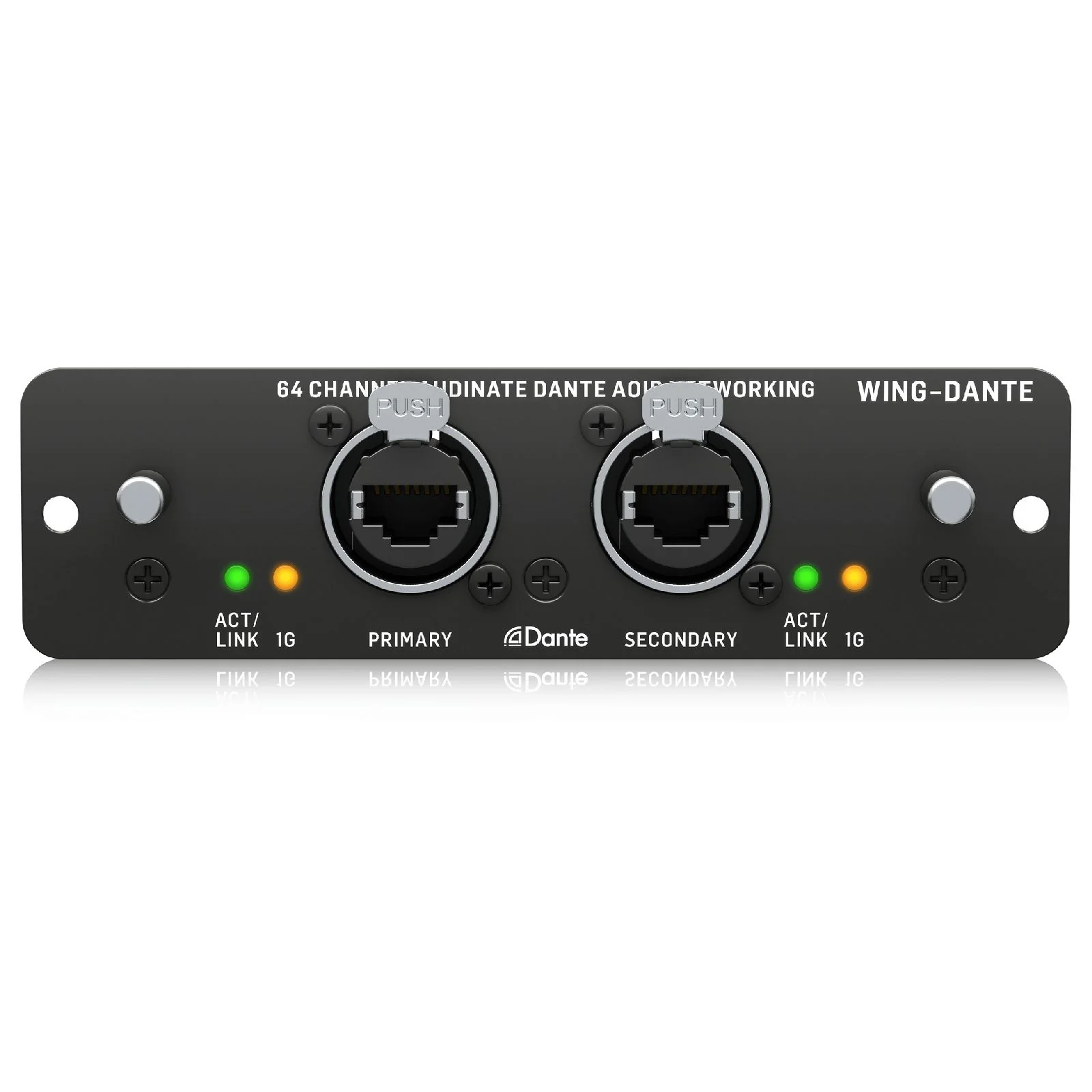 Behringer WING Dante Expansion Card for 64x64 Audinate Dante AoIP Networking