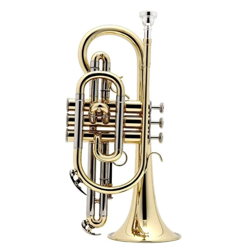 Besson 120 Prodige Student B Flat Cornet (Silver Plated) with Gig Bag