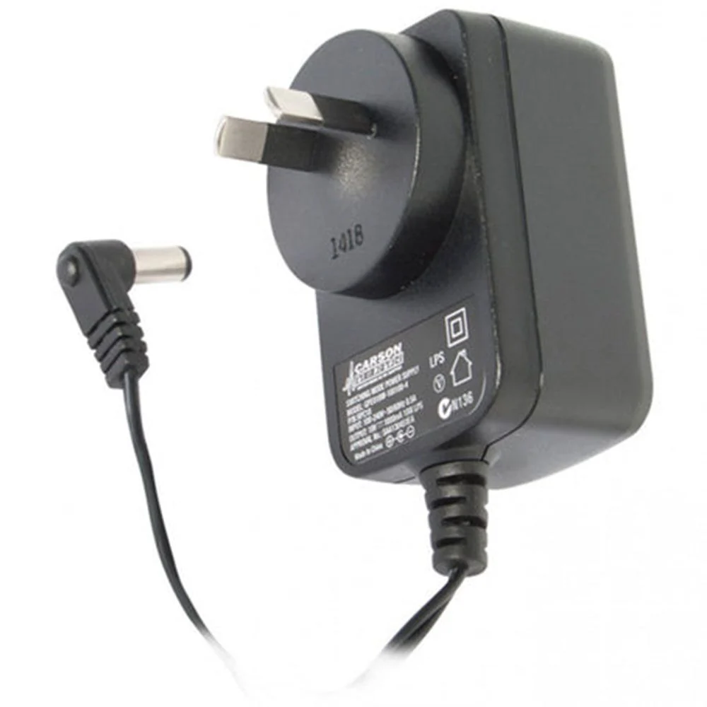 Carson RPC18 18v DC Power Adaptor 2.1mm Centre Negative (Right Angle)