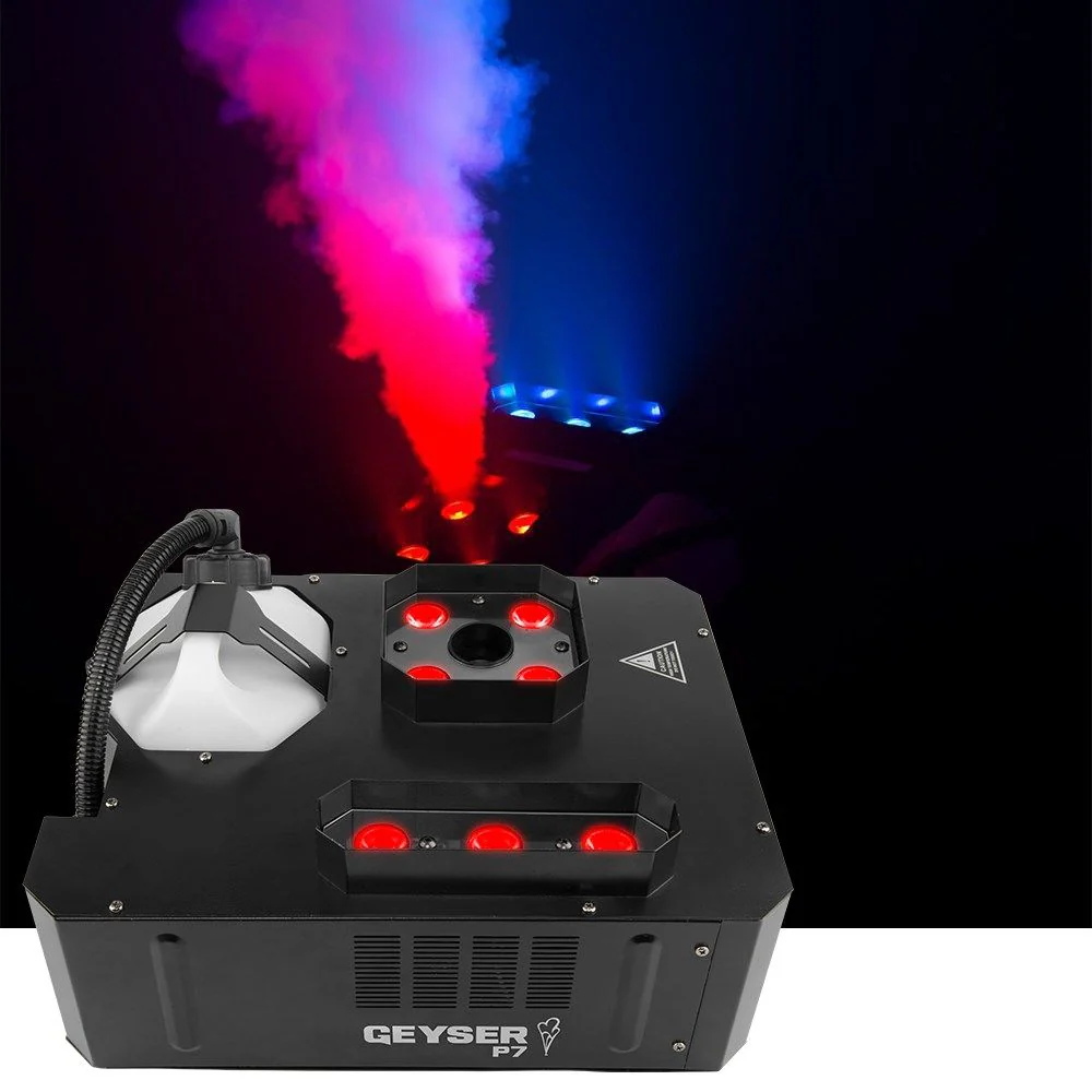 Chauvet DJ Geyser P7 Vertical Smoke Machine with two LED Zones (1290W)