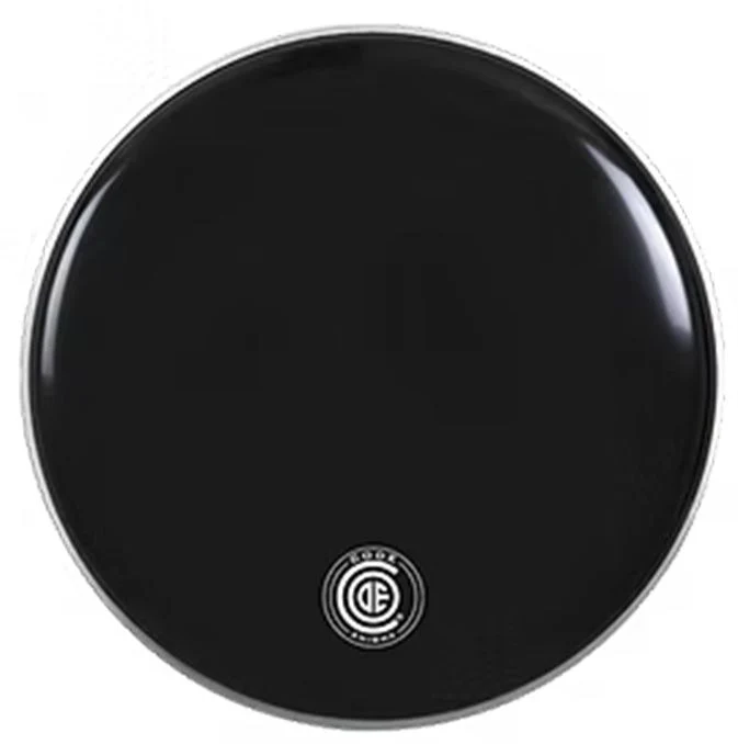 Code 22" Enigma Black Bass Drum Head (Black)