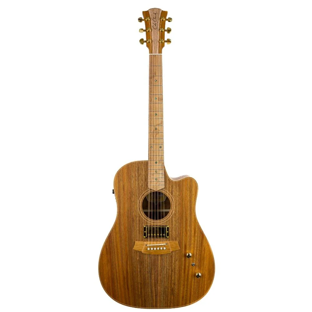 Cole Clark FL2EC-BLBL-HUM Acoustic Electric Guitar w/ Cutaway & Humbucker inc Case