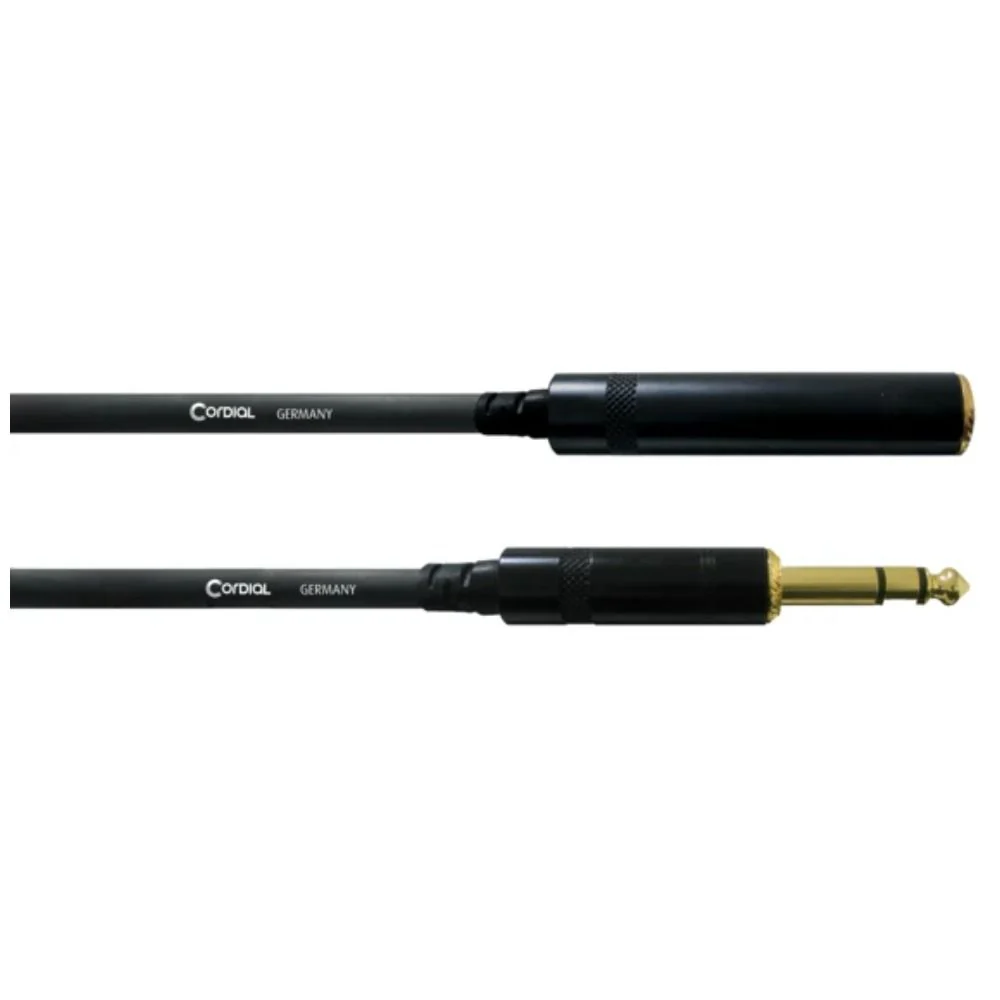 Cordial Essentials REAN 1/4" to 1/4" Female Headphone Extension Cable (5m)