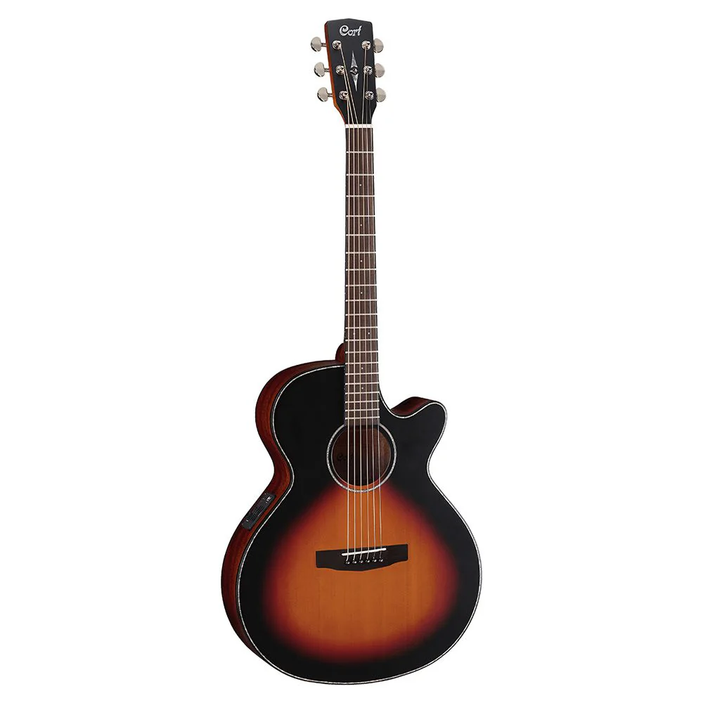 Cort Sfx-E Acoustic Guitar (3 Tone Satin Sunburst)