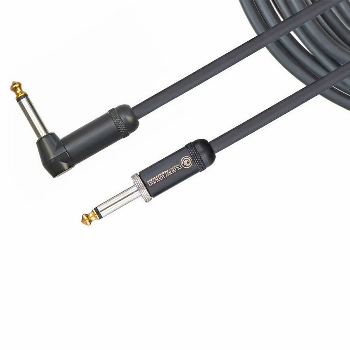 D'Addario American Stage Straight to Right-Angle Instrument Cable (20ft)
