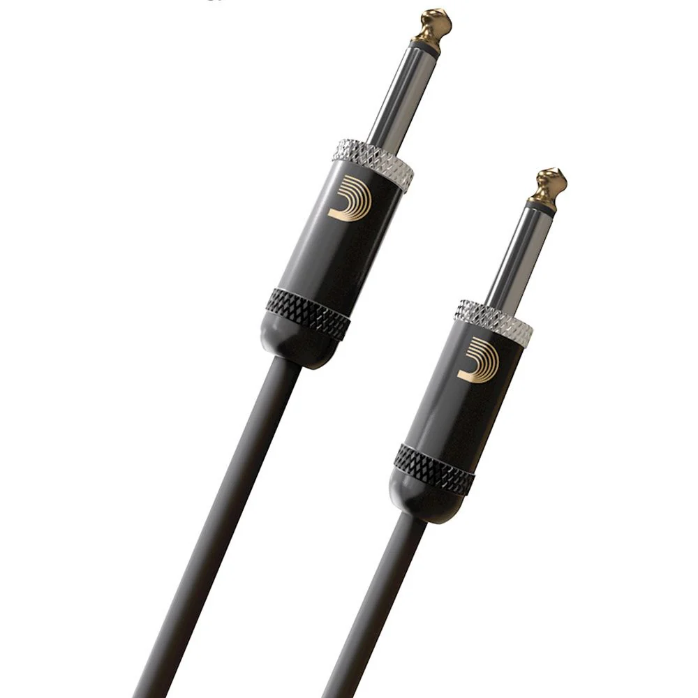 D'Addario American Stage Straight to Right-Angle Instrument Cable (20ft)