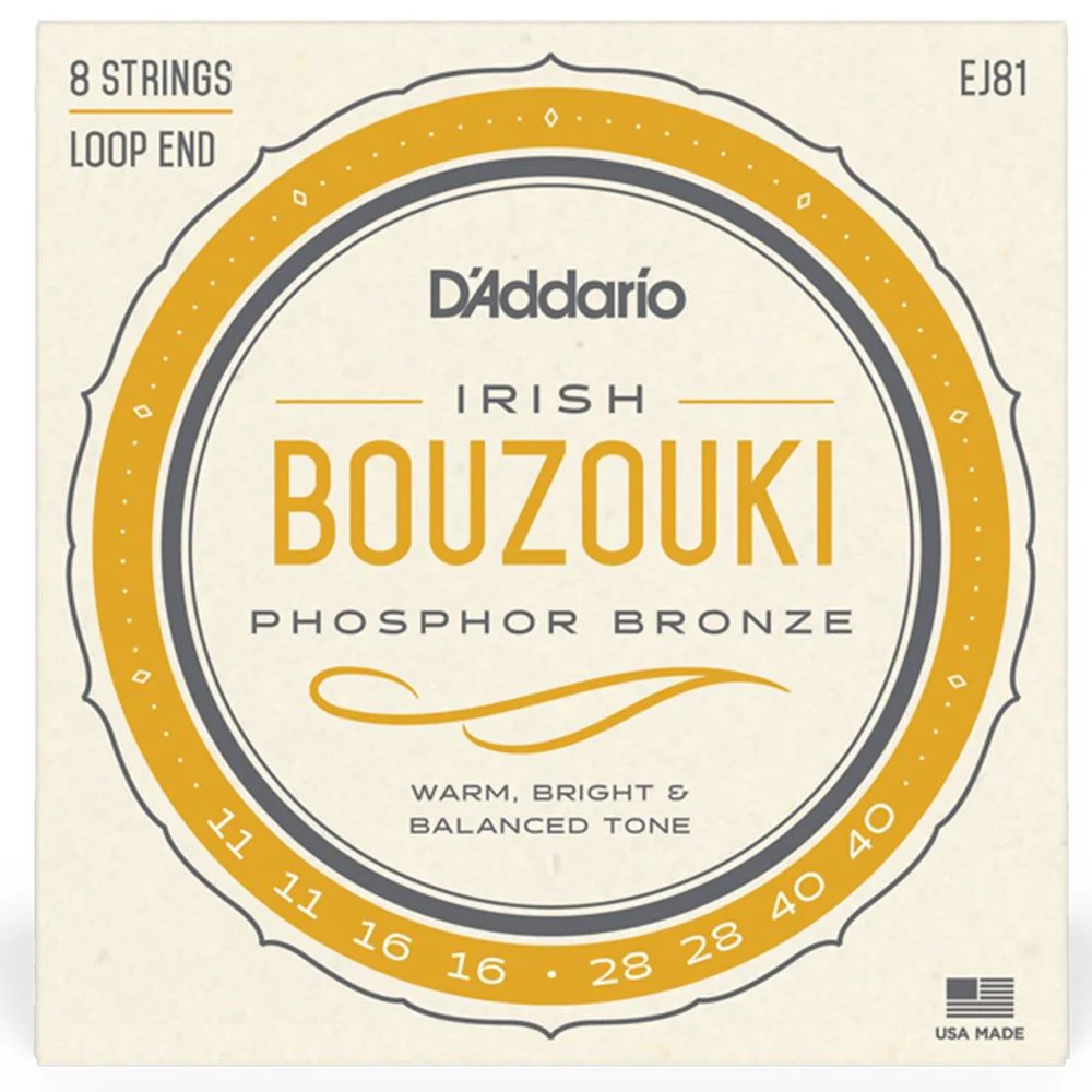 D'Addario EJ81 Irish Bouzouki 8 String Set