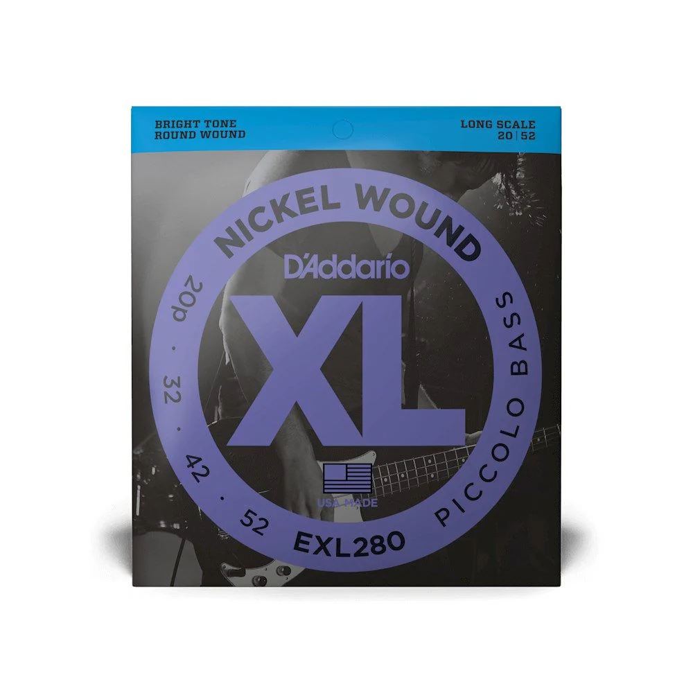 D'Addario EXL280 Nickel Wound Piccolo Bass Strings Long Scale (20-52)