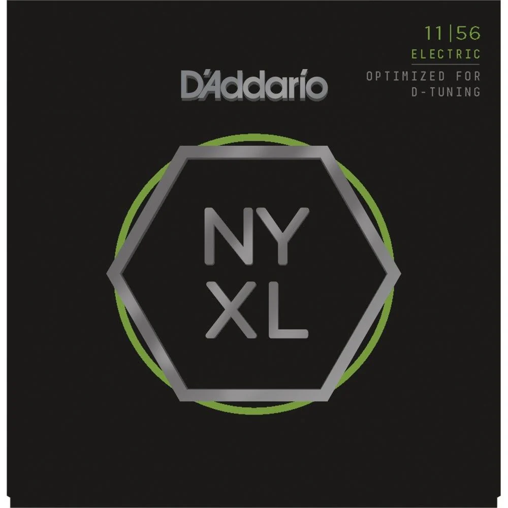 D'Addario NYXL1156 Nickel Wound Electric Strings Medium Top/Extra Heavy Bottom (11-56)