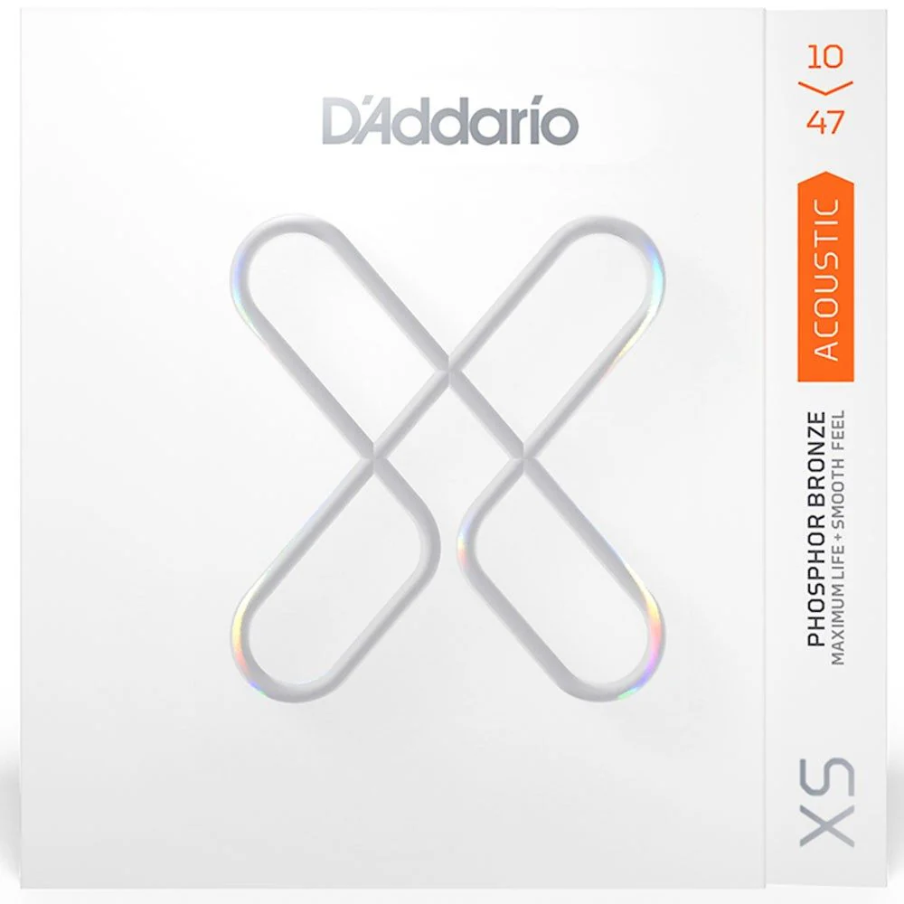 D'Addario XS Coated Acoustic Phosphor Bronze Strings - Extra Light Set (10-47)
