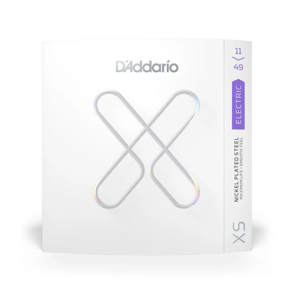D'Addario XSE1149 XS Coated Nickel Plated Steel Electric Strings - Medium (11-49)