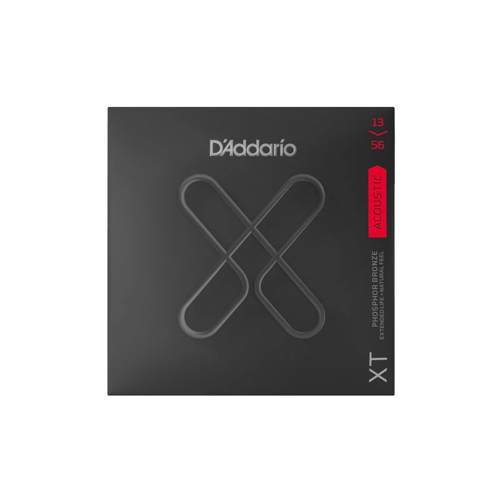 D'Addario XT Coated Acoustic Phosphor Bronze Strings - Medium Set (13-56)