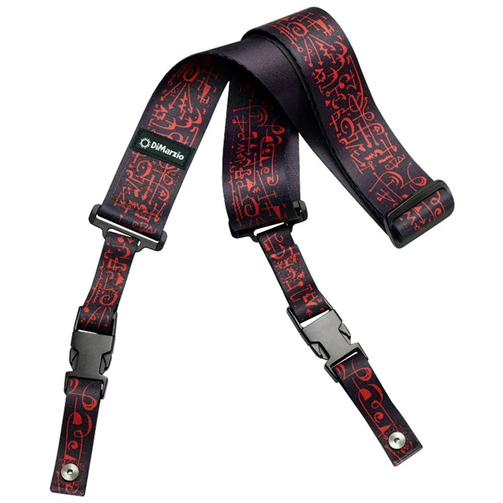 DiMarzio DD2243 Steve Vai Signature Cliplock Strap (Art Black)