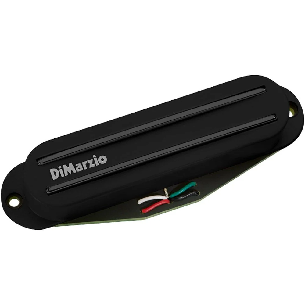 DiMarzio The Chopper Rail Hum Cancelling Strat Pickup (Black w/ Black Rails)