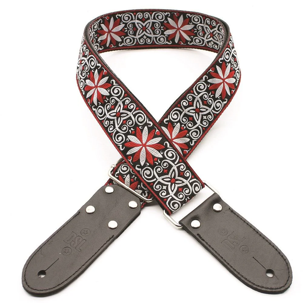 DSL JAC20 Jacquard Guitar Strap (Red Angel Design, 2")