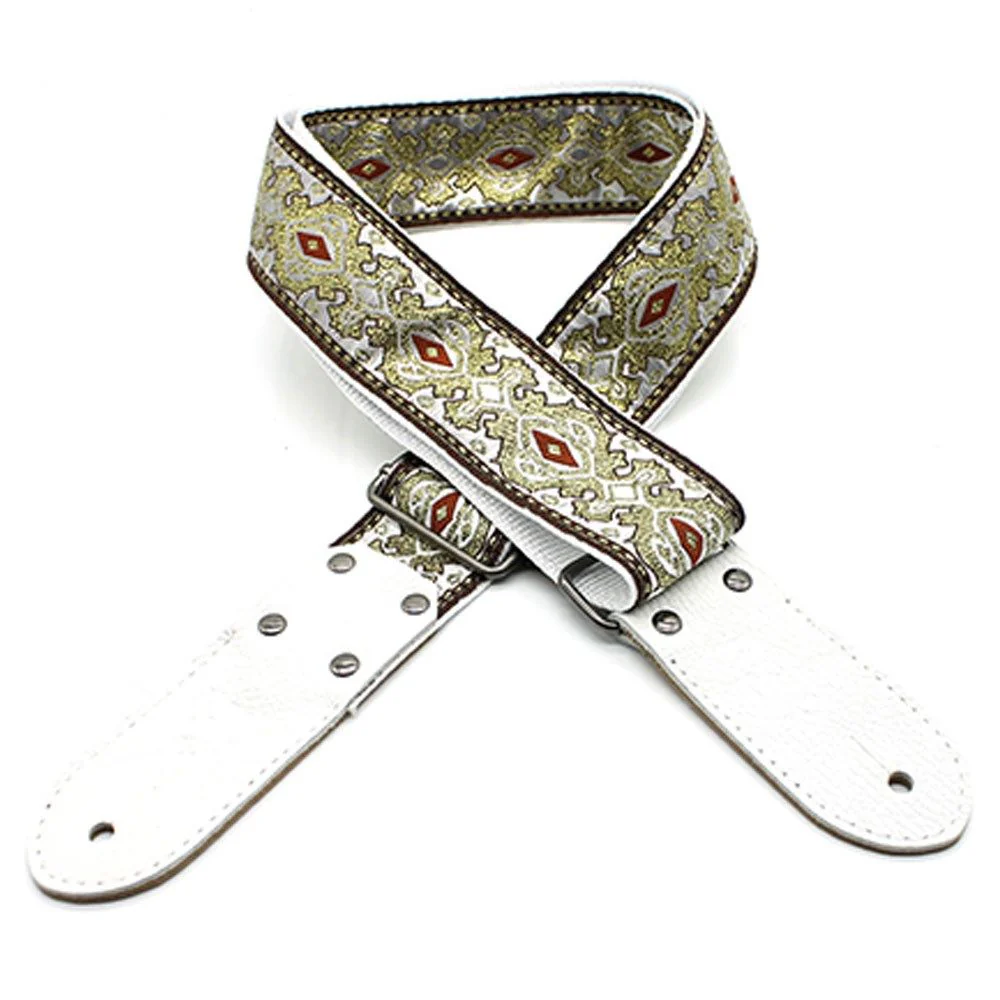 DSL JAC20-KING-GOLD Jacquard Weaving Guitar Strap - 2" (KING-GOLD)
