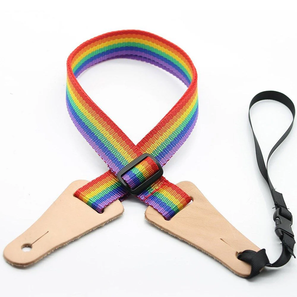 DSL Ukulele Strap (Rainbow, 1")