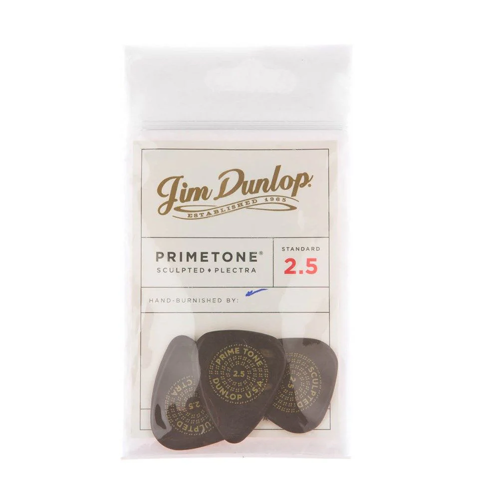 Dunlop Primetone Standard Smooth Pick 3-Pack (2.5MM)