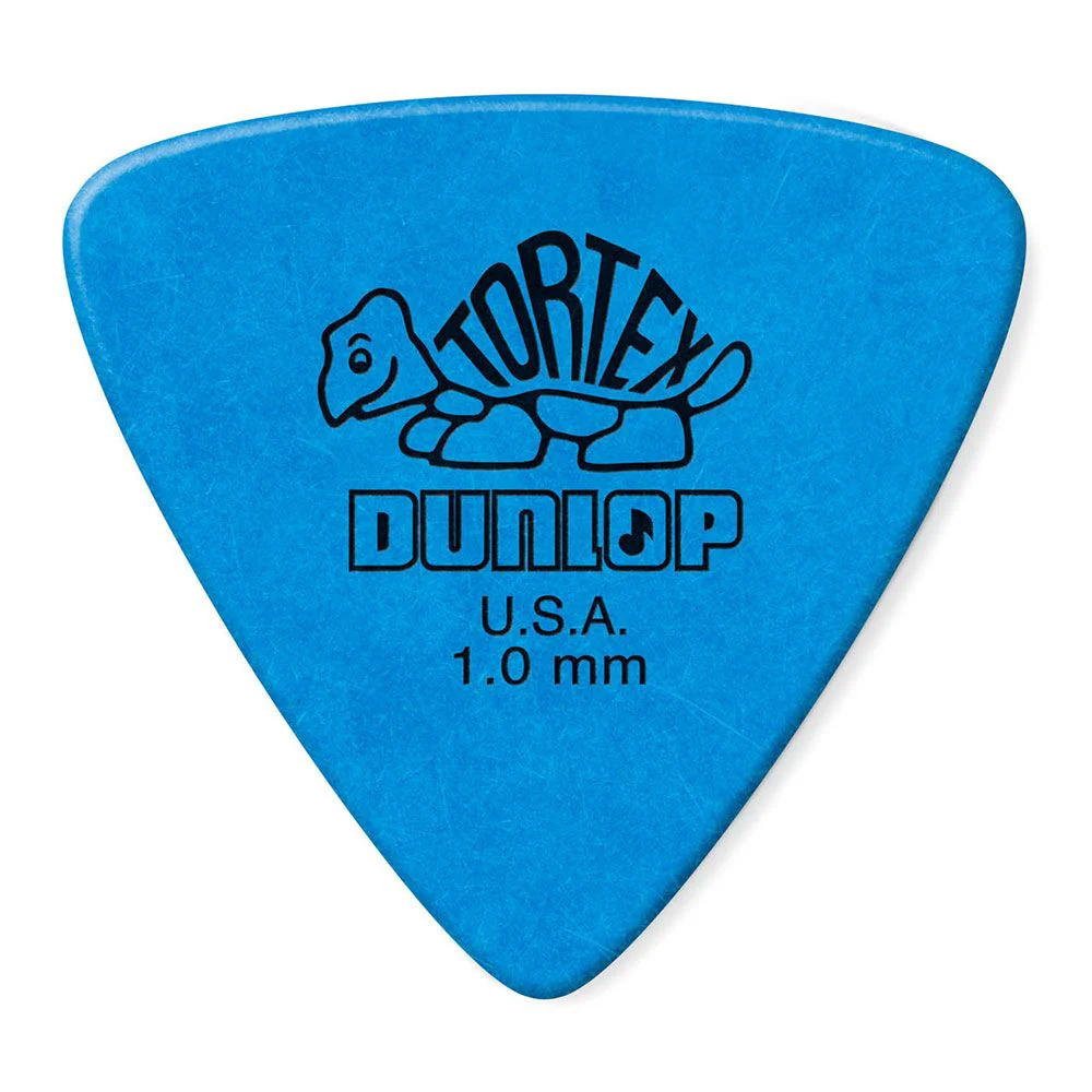 Dunlop Tortex Triangle Guitar Pick 6-Pack - Blue (1.00mm)