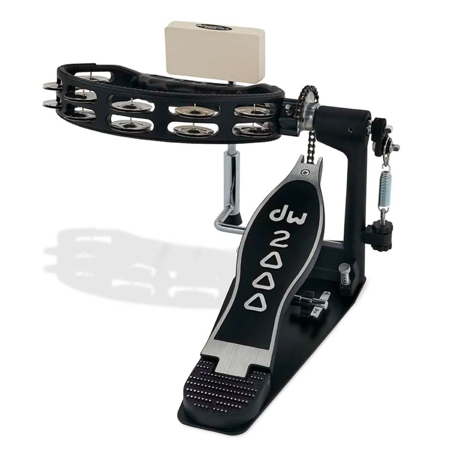 DW 2000 Series DWCP2010T Convertible Tambourine Foot Pedal w Kick Beater