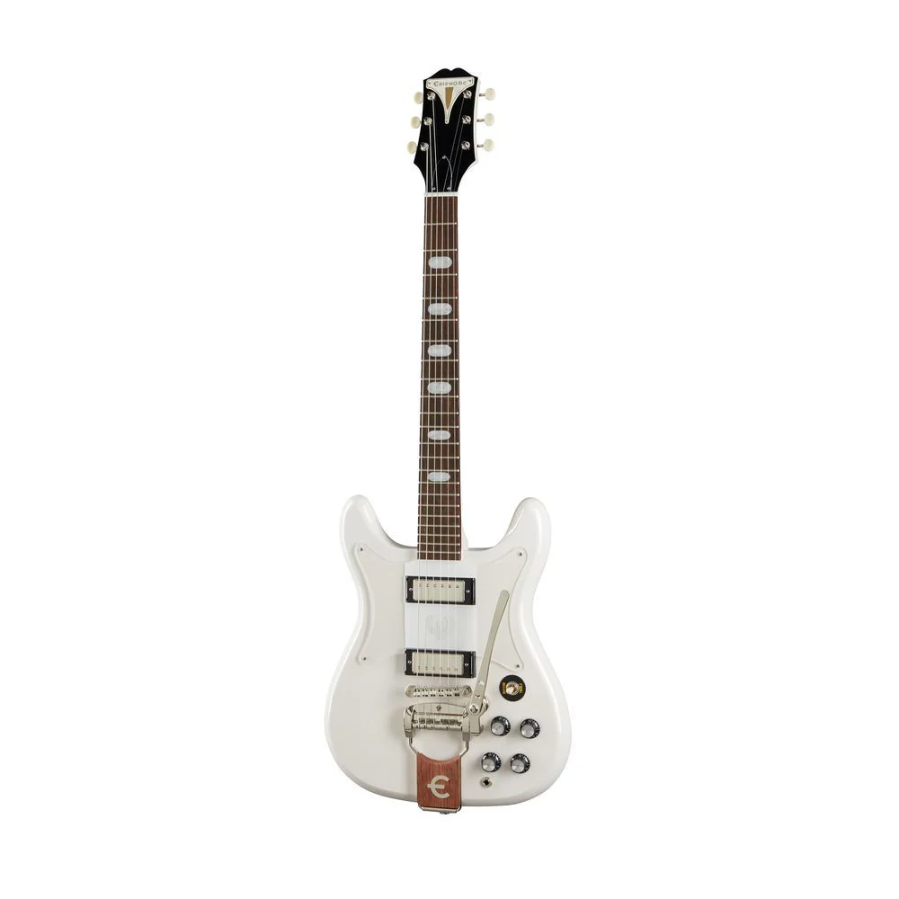 Epiphone Crestwood Custom Solid Body Electric Guitar (Polaris White) inc Gig Bag