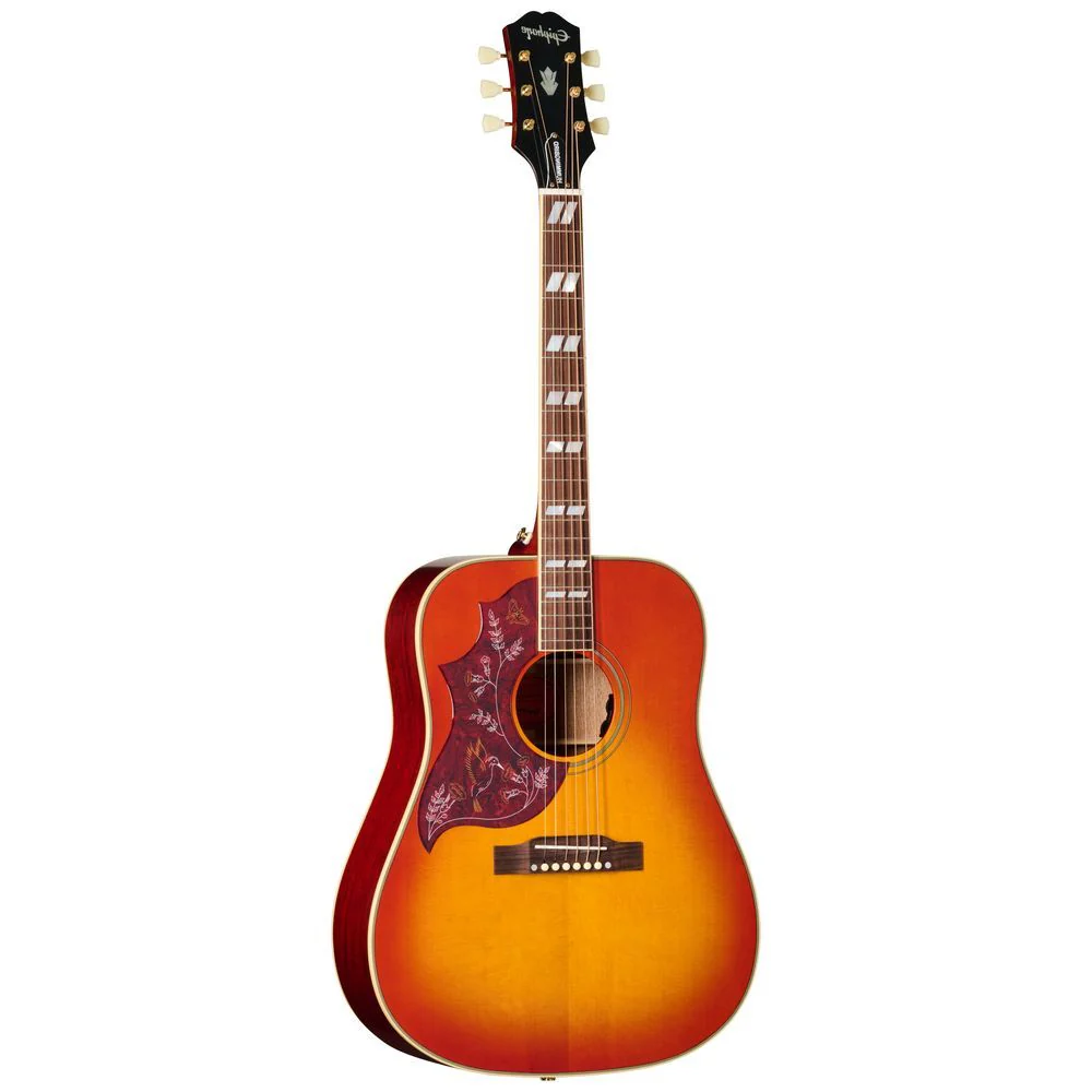Epiphone Hummingbird Standard Left-Handed Acoustic (Cherry Sunburst) inc Gig Bag