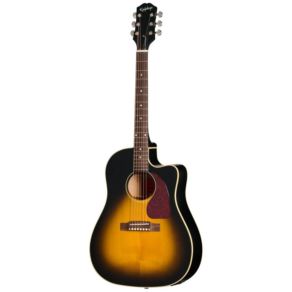 Epiphone J-45 Standard Electric Acoustic Guitar (Vintage Sunburst ) inc Gig