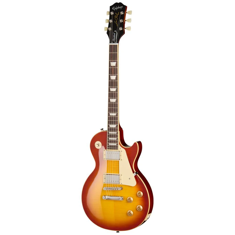 Epiphone Les Paul Standard 50's Electric Guitar (Washed Cherry Sunburst) inc Gig Bag